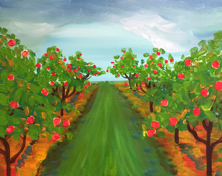 Apple Orchard Painting at Explore collection of
