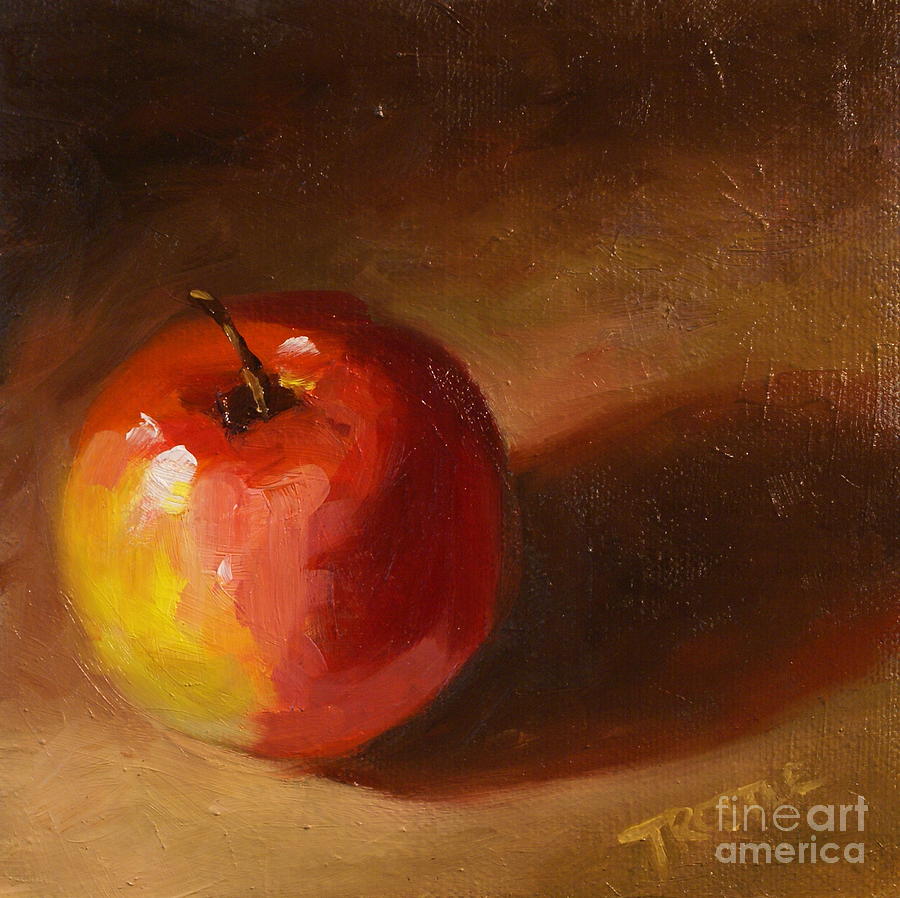 900x898 Fall Apple Print Painting By Patti Trostle - Apple Painting
