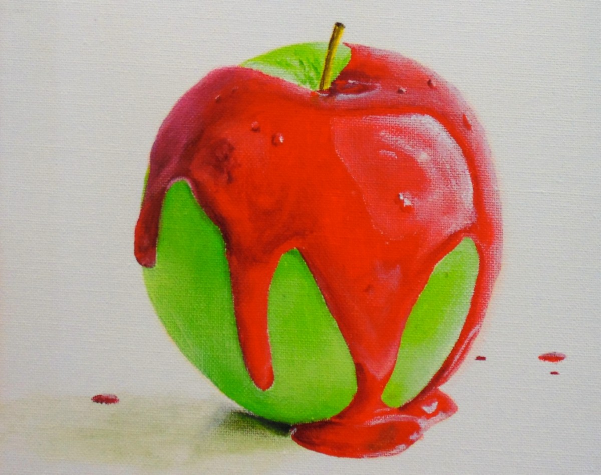 1200x948 How To Paint Wet Paint Online Art Lessons - Apple Painting