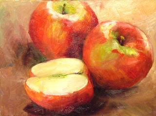 320x238 Karen Lostracco Austin, Daily Paintings Apple Painting - Apple Painting