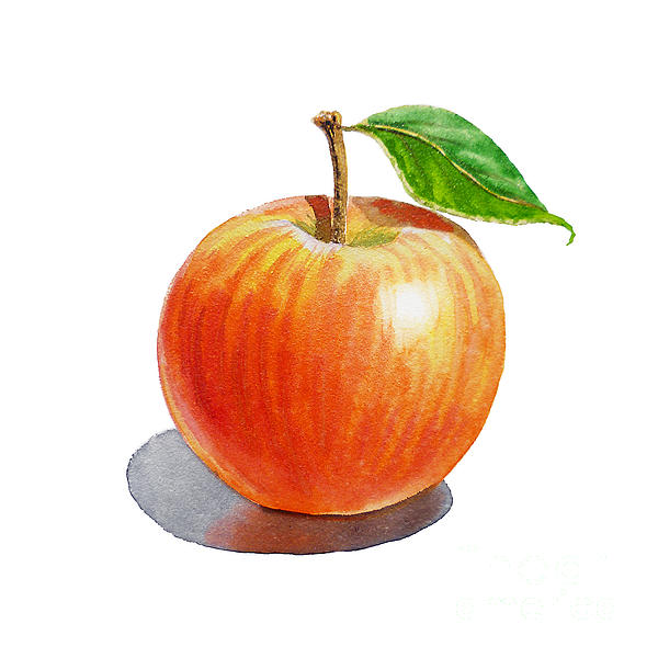 600x600 Artz Vitamins Series An Apple Painting By Irina Sztukowski - Apple Painting