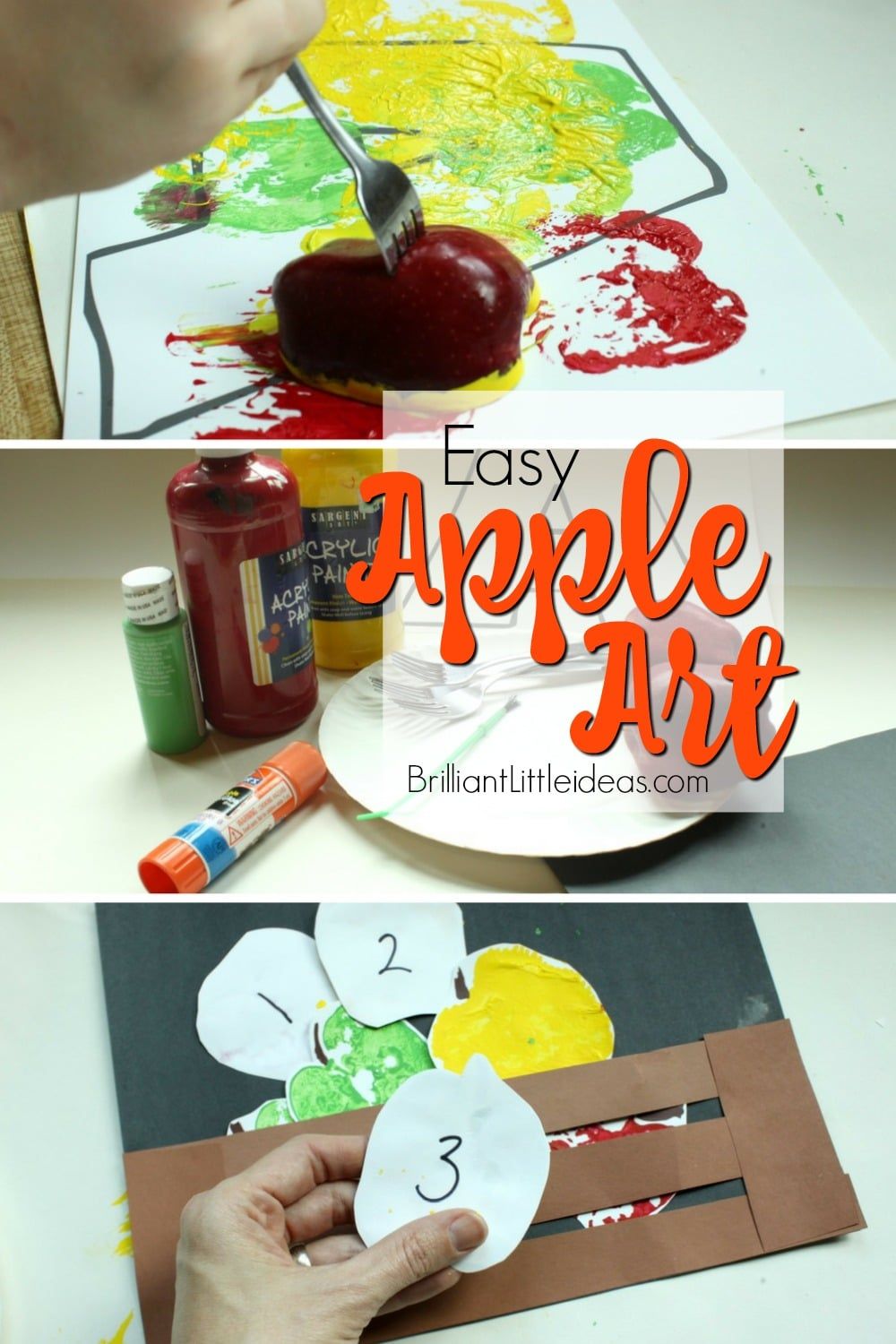 1000x1500 Easy Apple Art Apple Art - Apple Painting For Kids