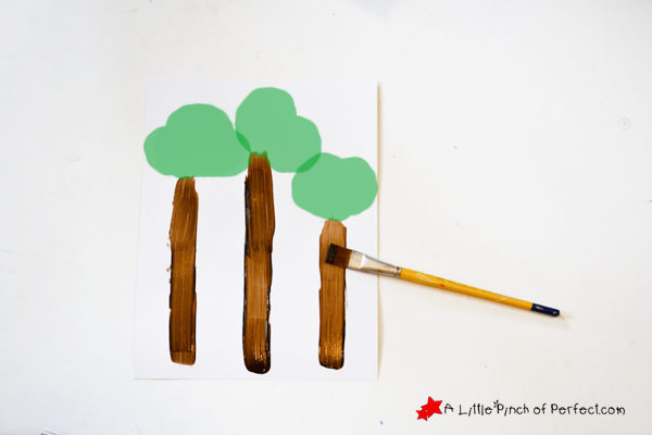 600x400 Fall Craft For Kids Apple Tree Prints - Apple Painting For Kids