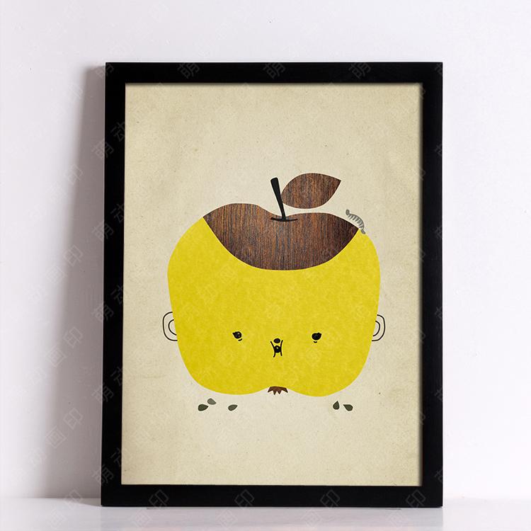 750x750 Kids Inspiration Quotes Canvas Posters And Prints Decorative Wall - Apple Painting For Kids