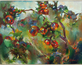 340x270 Apple Tree Watercolor Art Painting Tree Art Painting - Apple Tree Painting