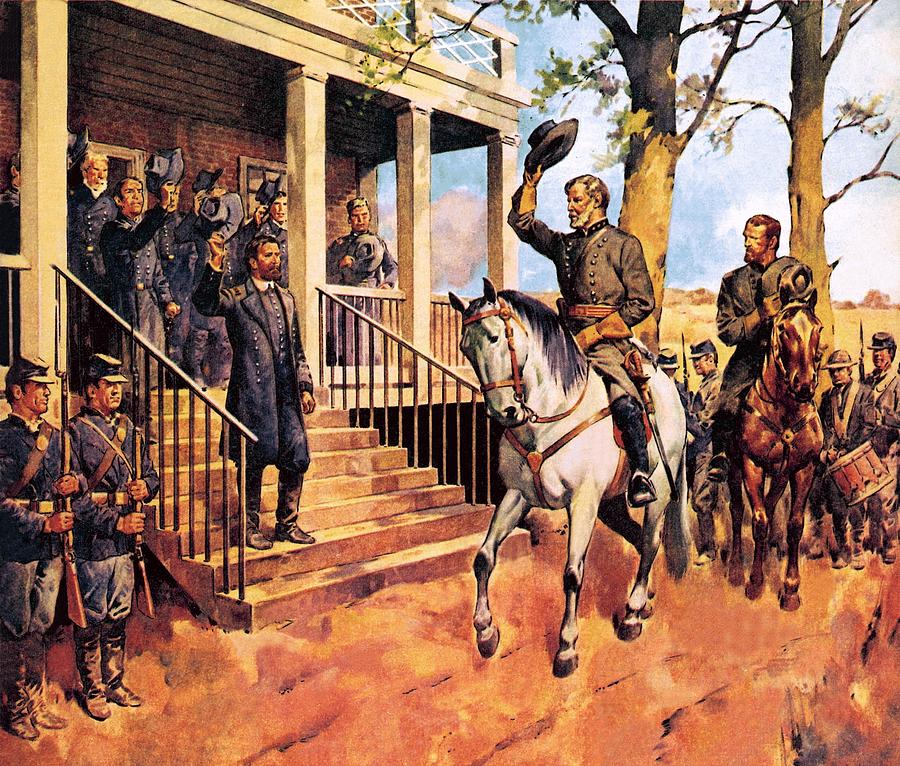 Appomattox Court House Surrender Painting at