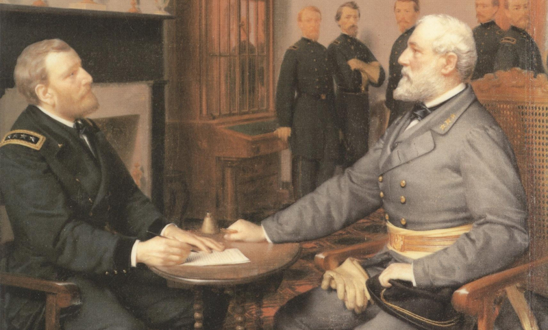 800x482 Remembering The Heroism Of Gen. Robert E. Lee - Appomattox Court House Surrender Painting