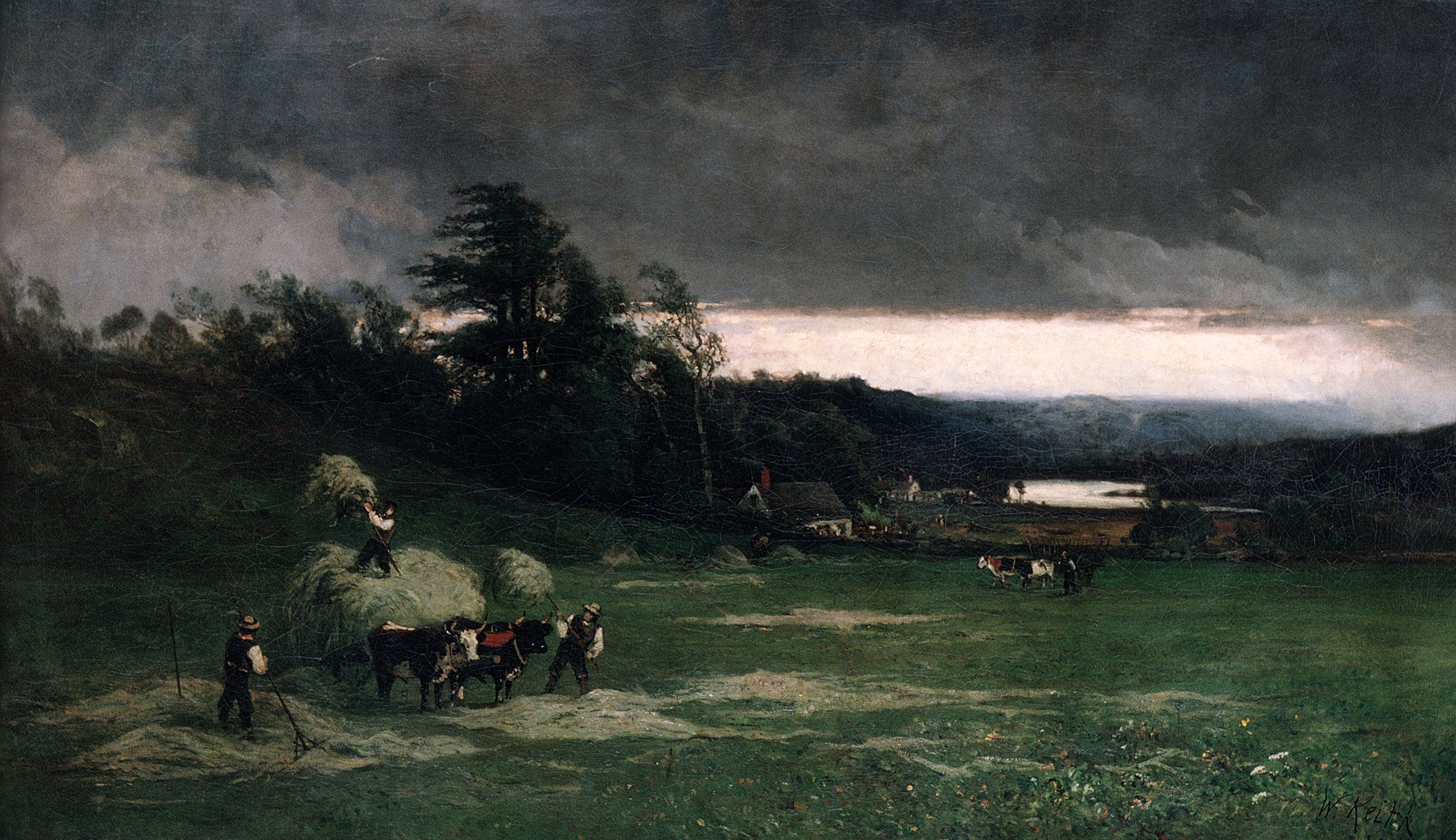 4313x2490 Fileapproaching Storm By William Keith, 1880.jpg - Approaching Storm Painting