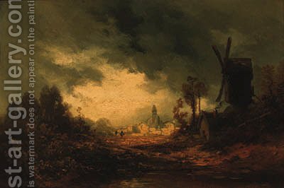 400x266 The Approaching Storm Georges Michel Reproduction 1st Art Gallery - Approaching Storm Painting