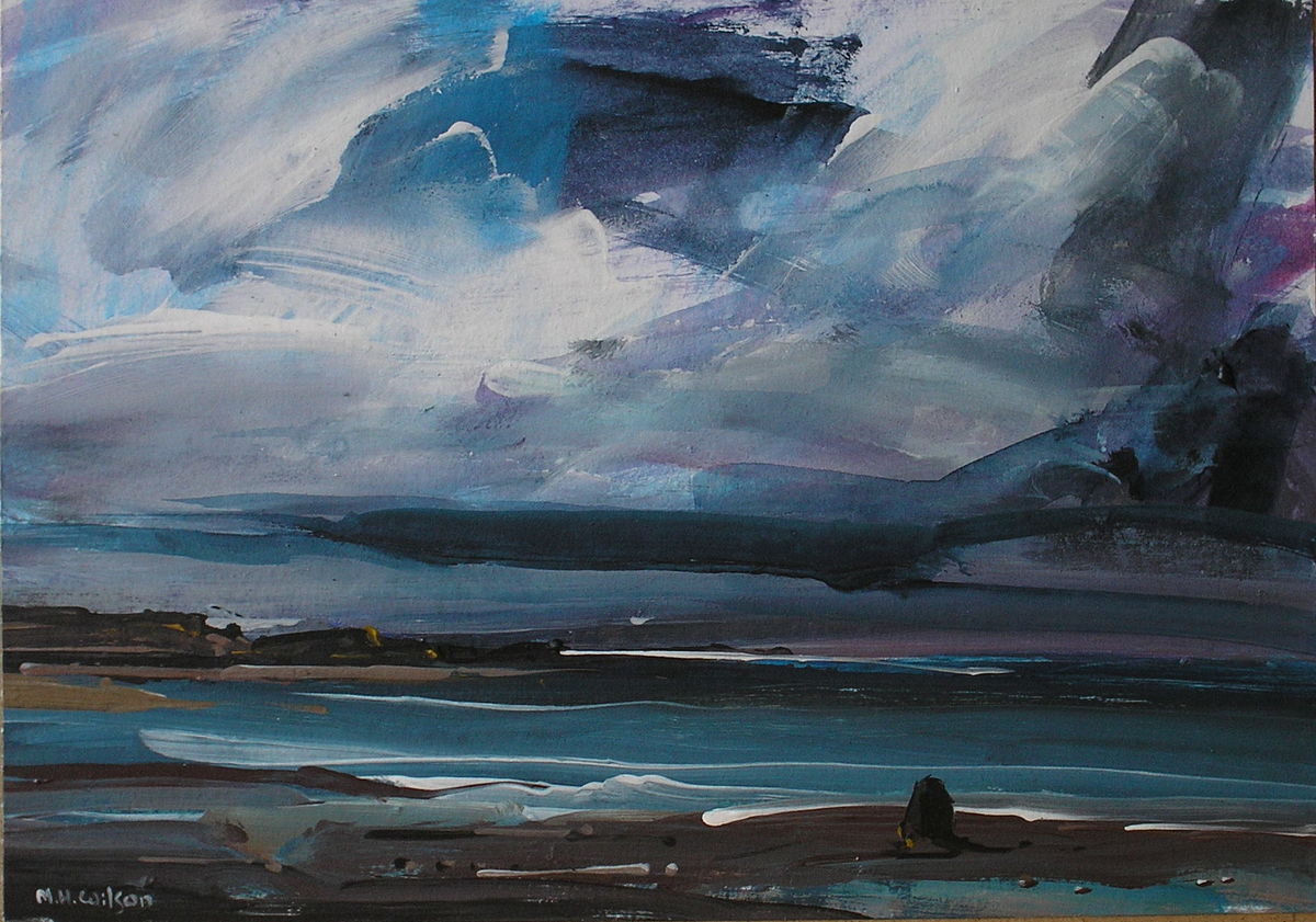 1200x841 Approaching Storm [Black Nab, Saltwick Bay] 1 - Approaching Storm Painting