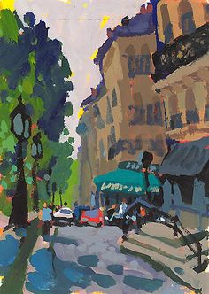 April In Paris Painting