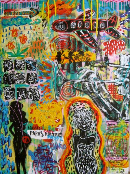 450x600 April In Paris. - April In Paris Painting