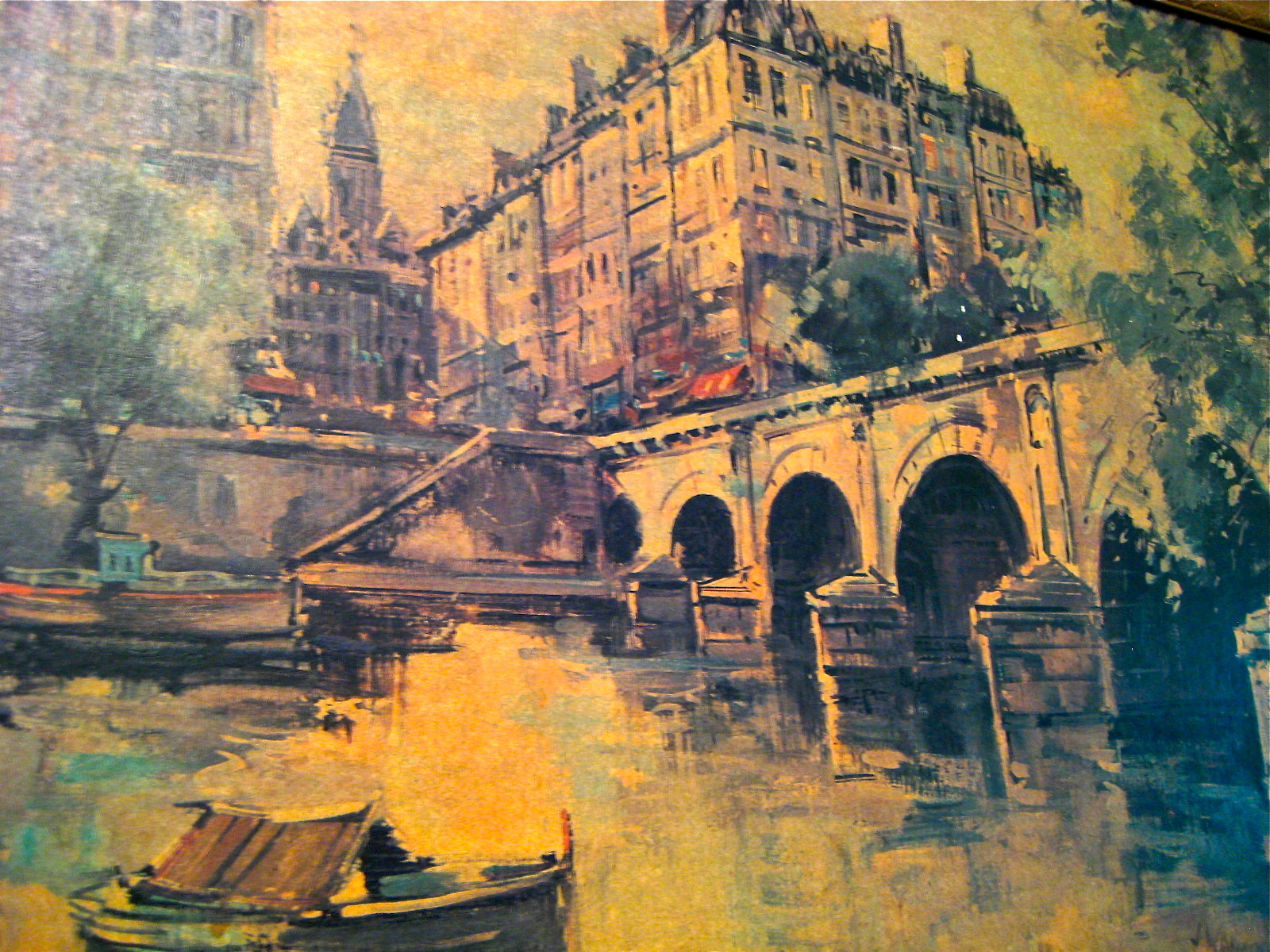 1600x1200 Colossal Vintage April In Paris Framed Print Sold - April In Paris Painting