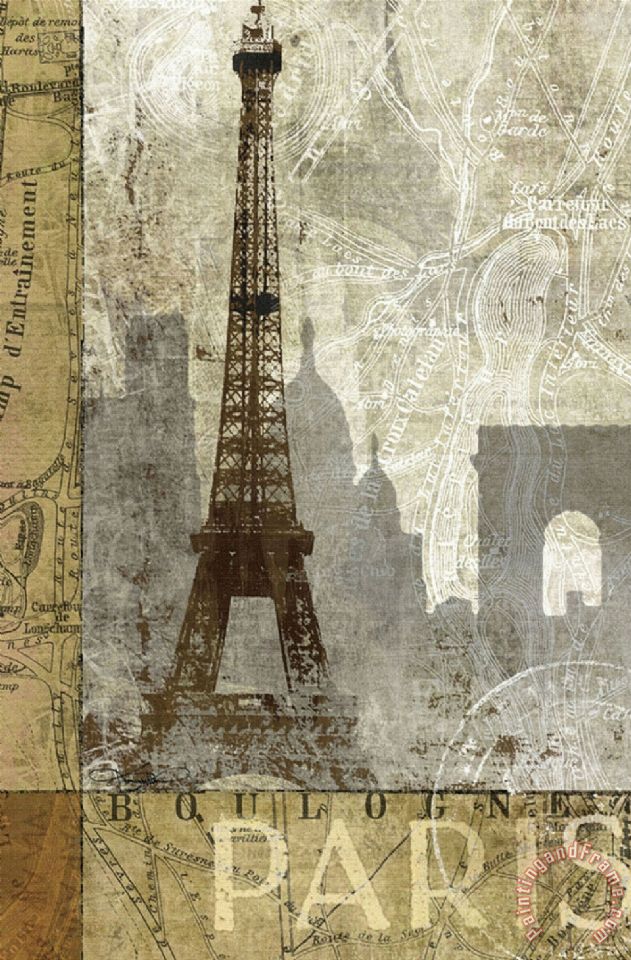 631x960 Keith Mallett April In Paris Painting - April In Paris Painting