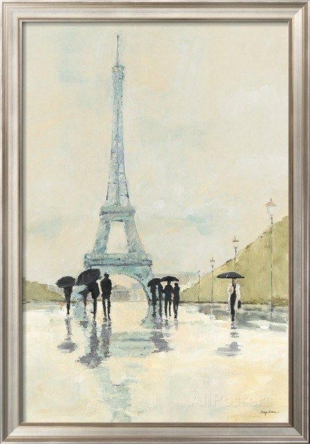 447x640 Abstract Art Modern Landscape April In Paris Canvas Painting - April In Paris Painting