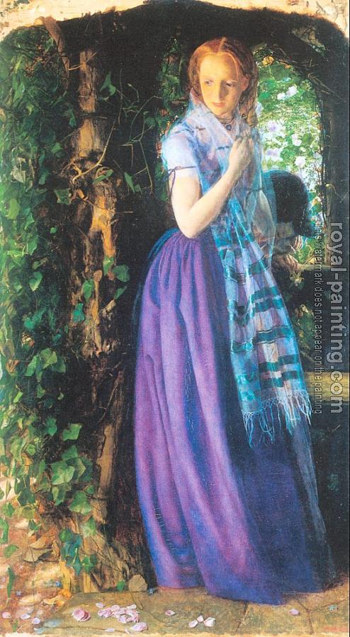 494x900 April Love By Arthur Hughes Oil Painting Reproduction - April Love Painting