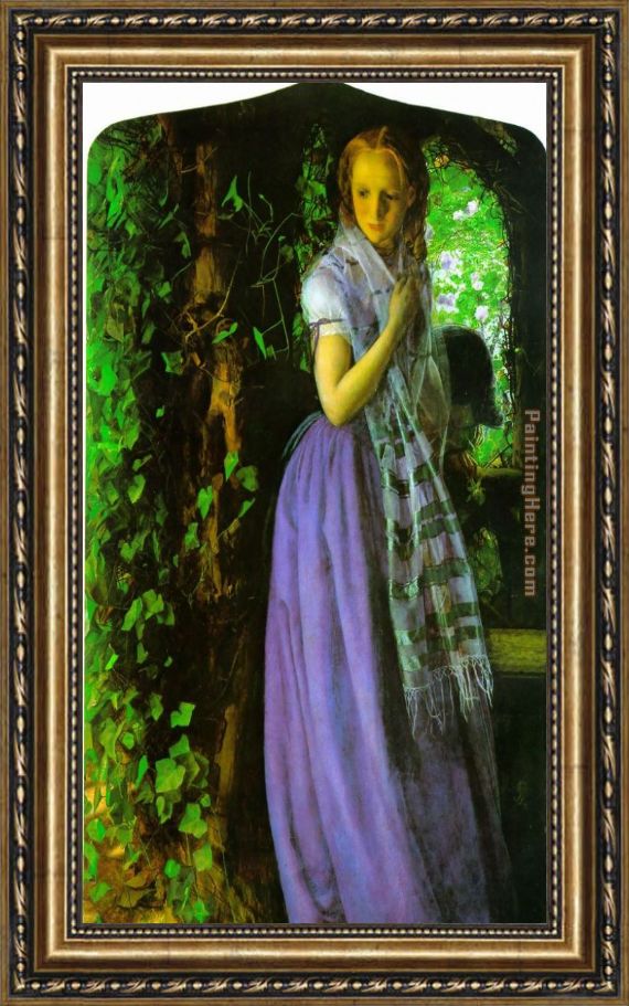 570x911 Arthur Hughes April Love Framed Painting For Sale - April Love Painting