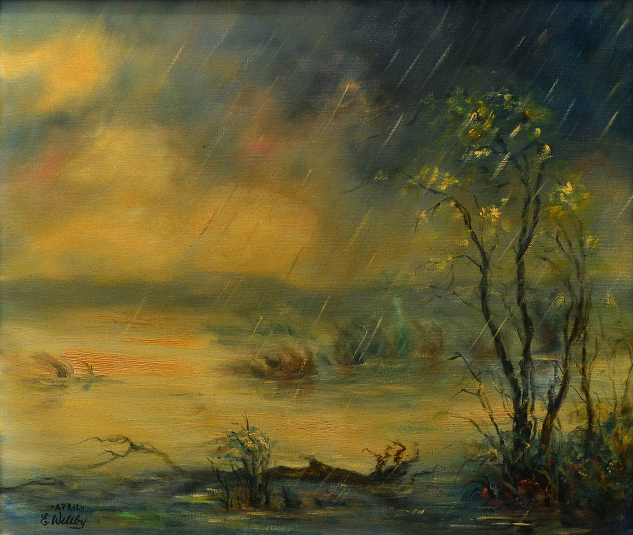 1280x1082 Elizabeth Weleby - April Showers Painting