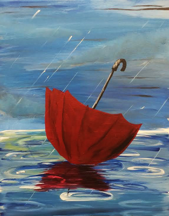 575x737 Painting Gallery - April Showers Painting