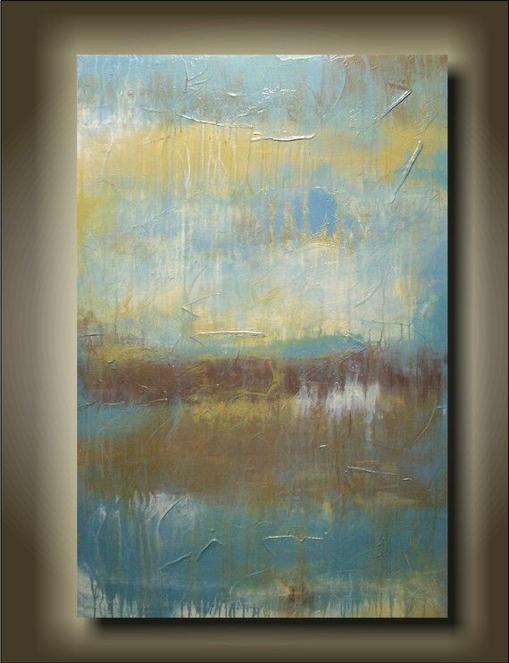 570x742 April Showers Abstract Original Painting Divine Design - April Showers Painting
