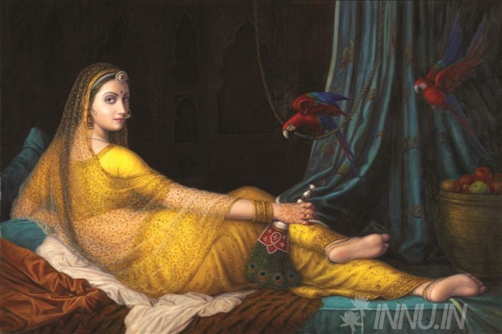 711x473 Art Prints Gopal Khetanchi Apsara Buy India Innu Art Store - Apsara Painting