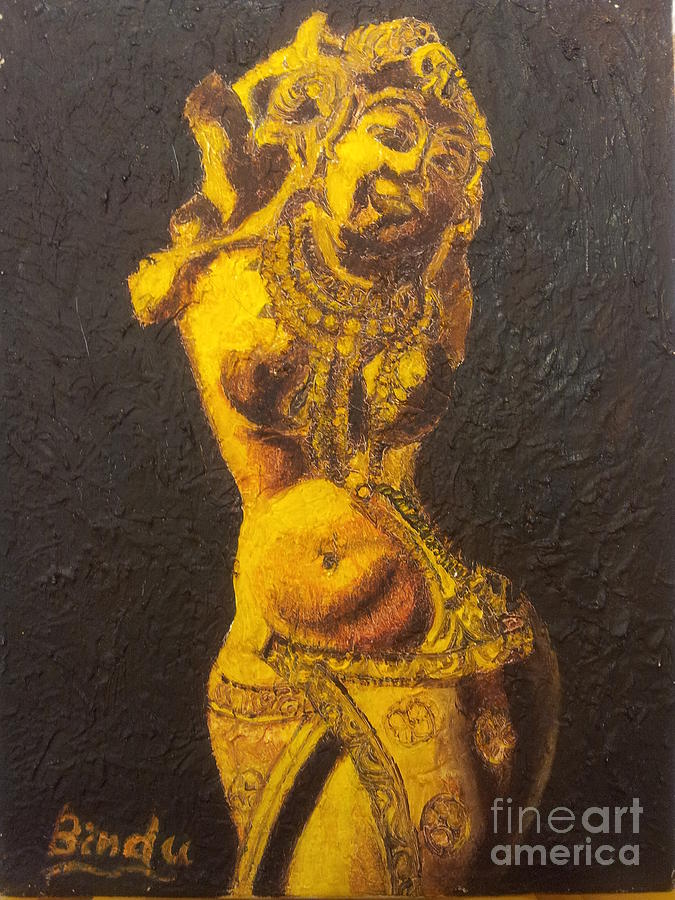675x900 Dancing Apsara Painting By Bindu Bajaj - Apsara Painting