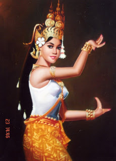230x320 Free Khmer Painting Photos Apsara Dancing - Apsara Painting