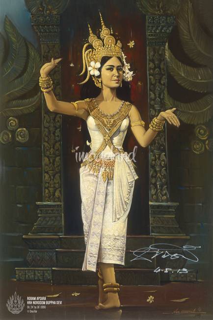 434x650 Robam Apsara By Sina Var - Apsara Painting