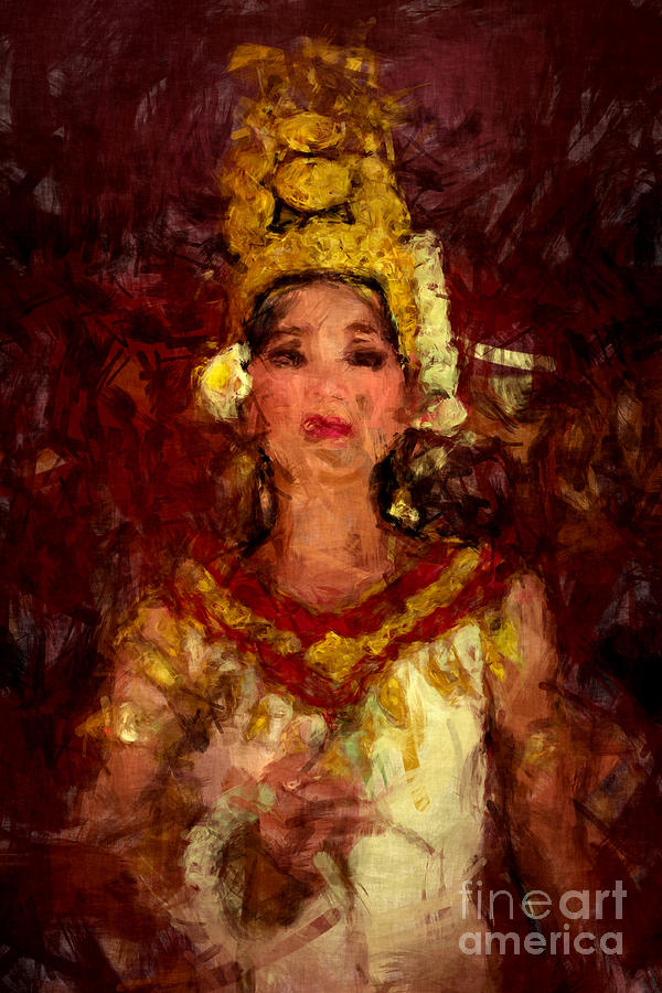 600x900 Apsara Princess Painting By Stefan Olivier - Apsara Painting