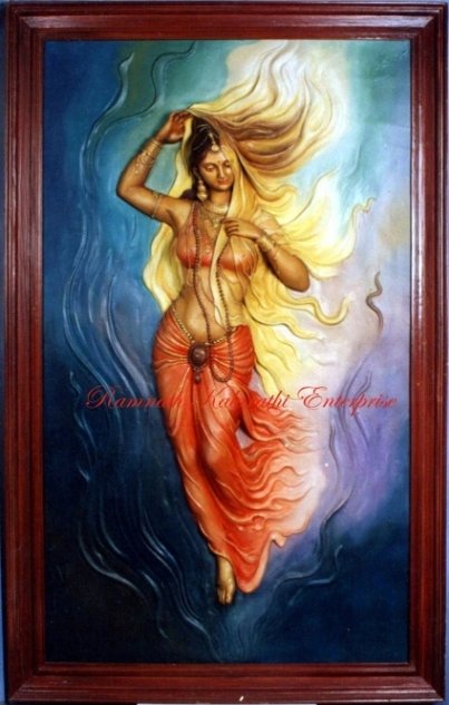403x633 Apsara Wall Mural Wedding Supplies - Apsara Painting