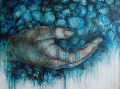 500x368 Artist Website Liba Labik - Aqua Blue Painting
