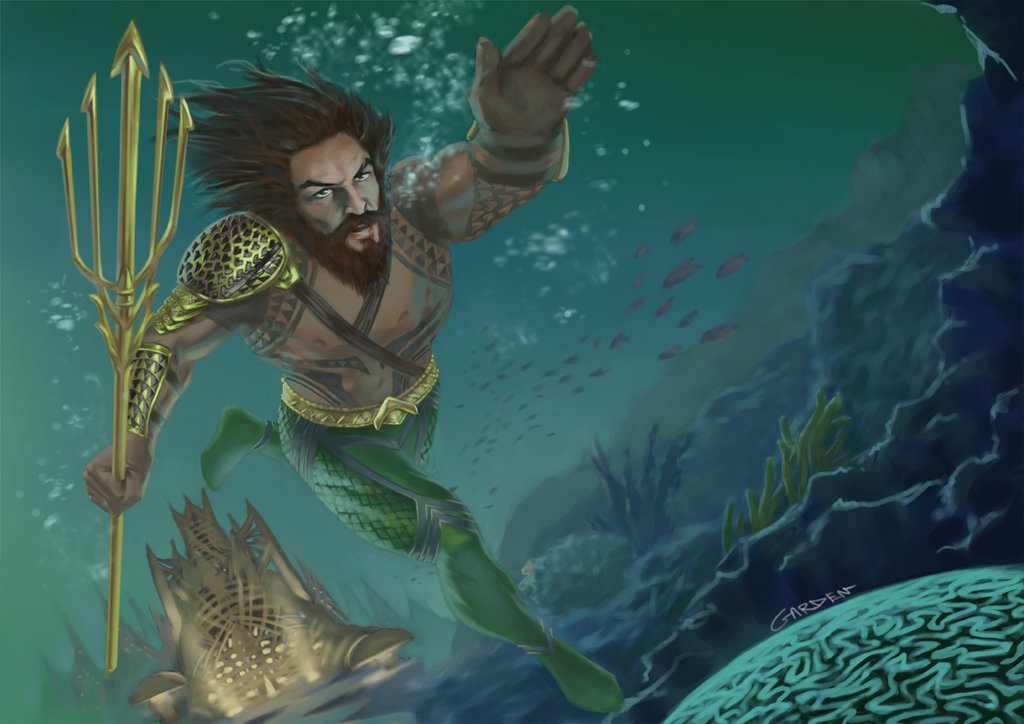 Aquaman By Junction P - Aquaman Painting. 