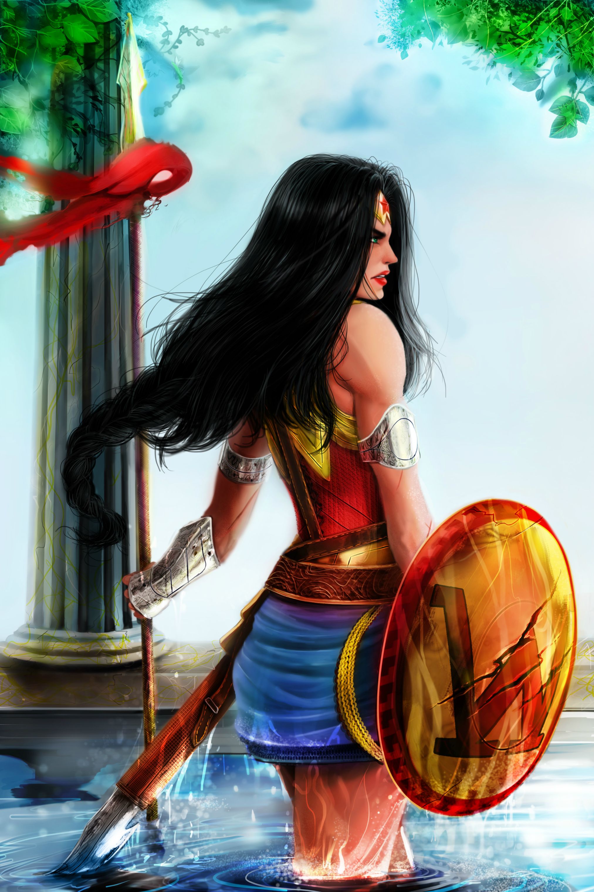 2025x3037 Painted Wonder Woman, What Do You Guys Think Painting Aquaman - Aquaman Painting