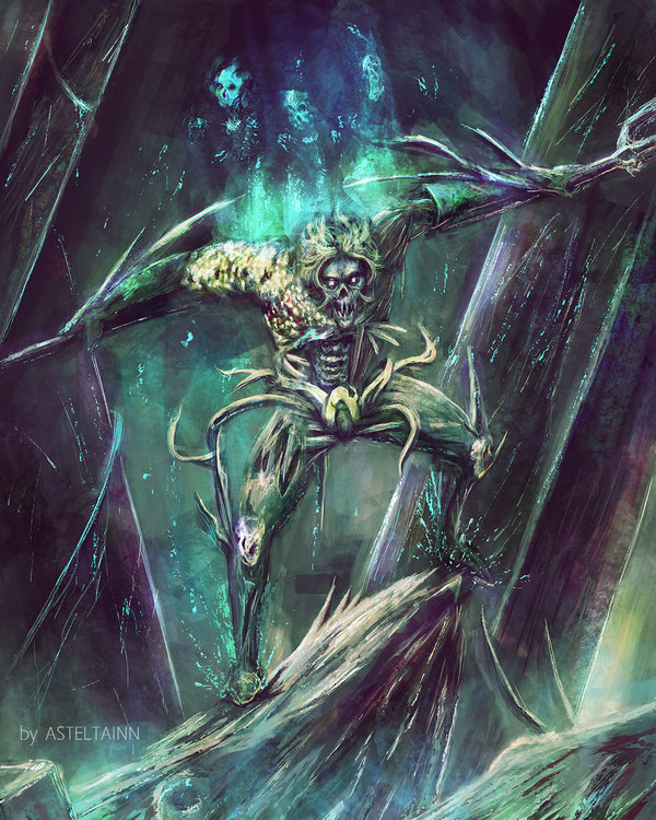 600x750 Undead Aquaman By Asteltainn - Aquaman Painting