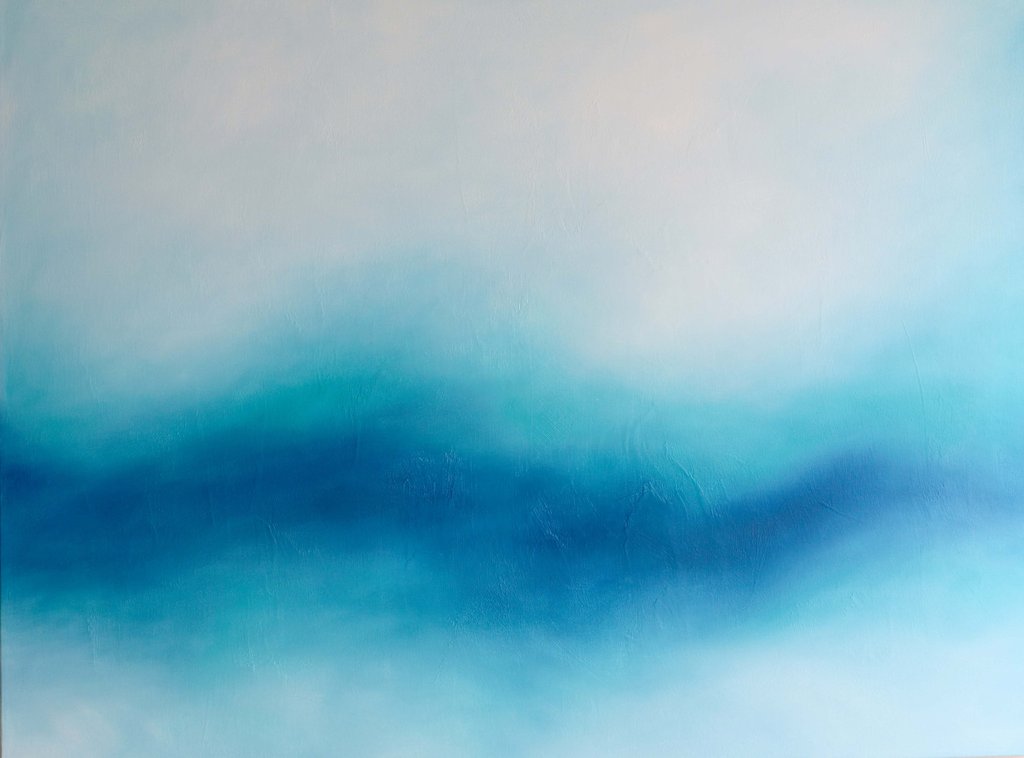 1024x758 Aquamarine ~ Oil Painting On Canvas - Aquamarine Painting