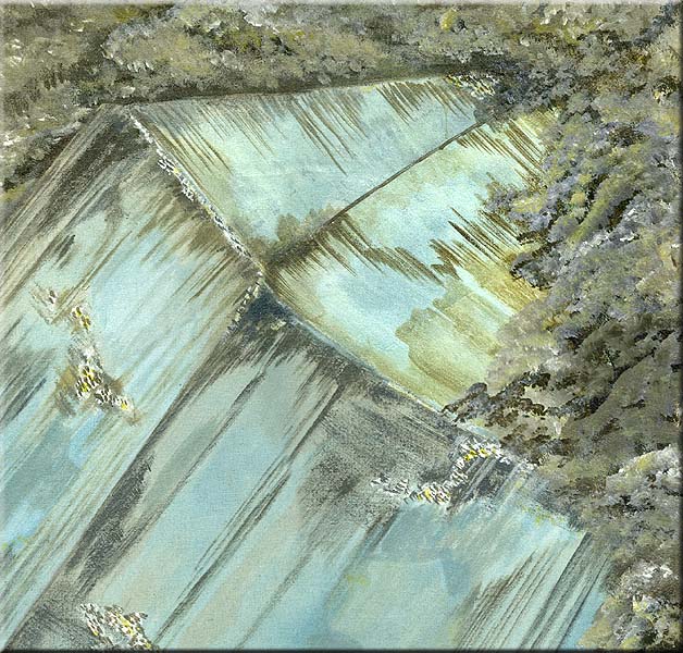 628x600 Aquamarine A Crystal Painting On Rayon And Why Do I Paint - Aquamarine Painting
