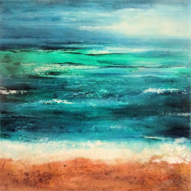 Aquamarine Painting at PaintingValley.com | Explore collection of ...