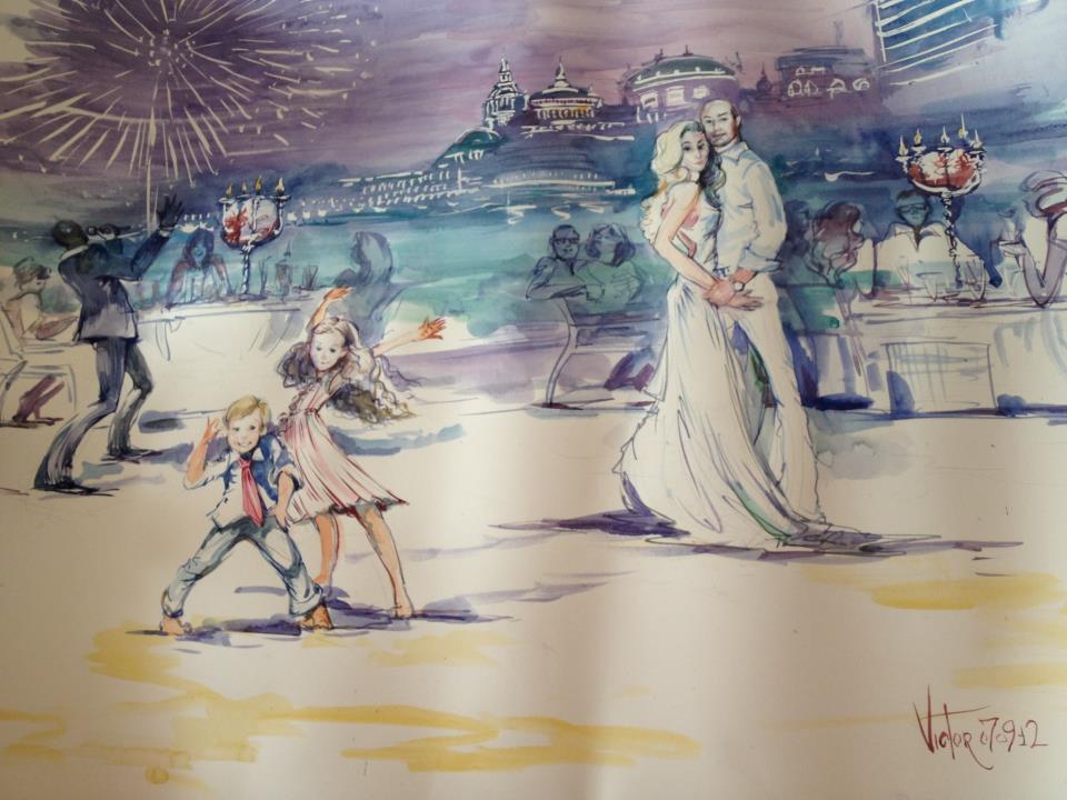 960x720 Aquarelle Painting For Your Event French Riviera Entertainment - Aquarelle Painting