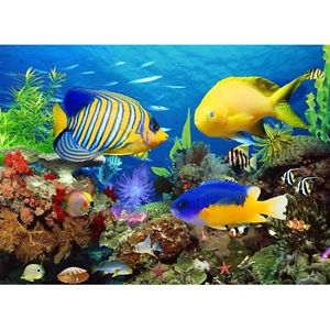 300x300 Aquarium Fish Sea World Diy Diamond Painting Mosaic Kit Picture Ebay - Aquarium Fish Painting