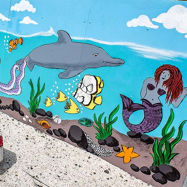 600x600 Murals And Custom Artwork - Aquarium Painting For Kids