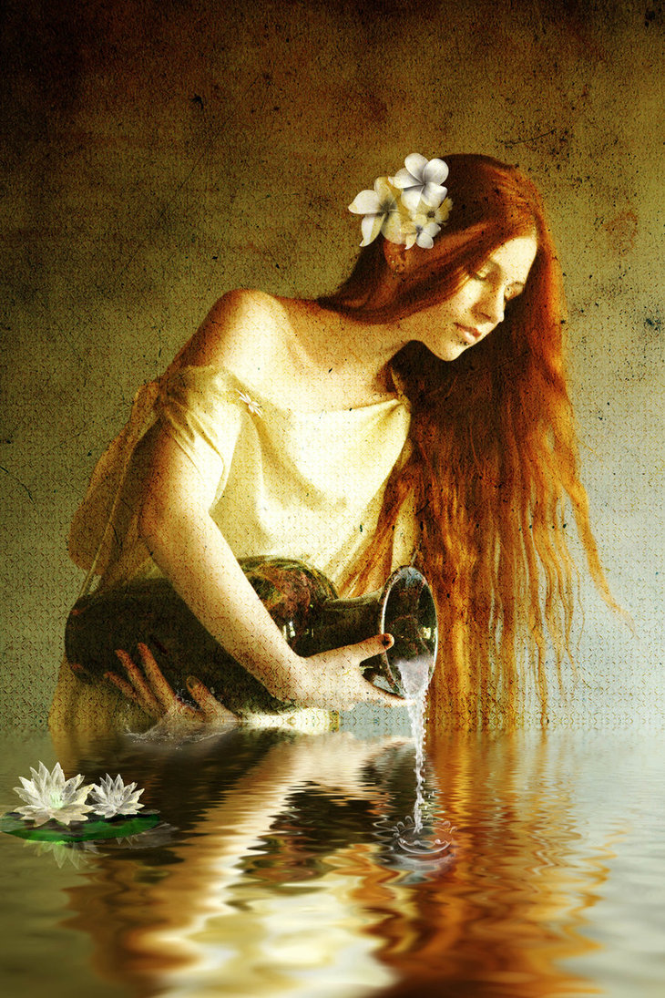 730x1095 Aquarius By Rustymermaid - Aquarius Painting