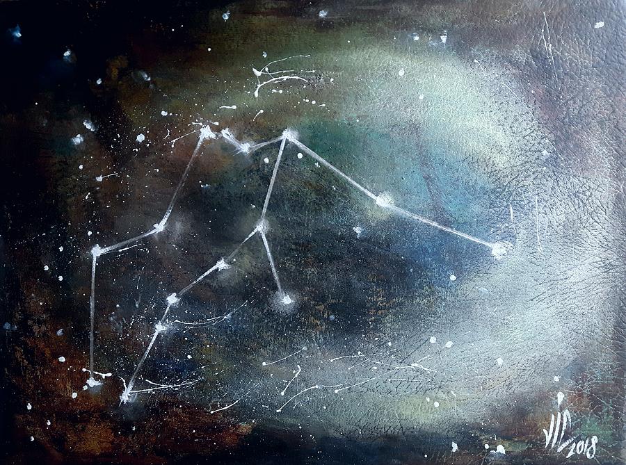 900x669 Aquarius.aquarius Constellation. Aquarius Art. Painting By Vali - Aquarius Painting