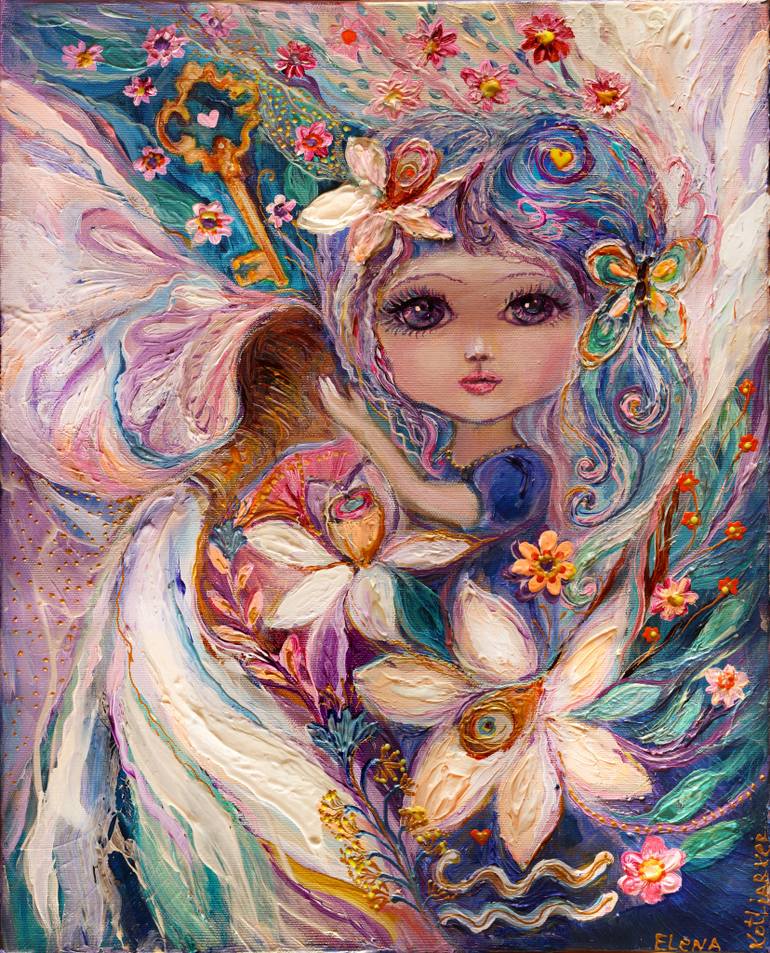 770x953 Saatchi Art The Fairies Of Zodiac Series - Aquarius Painting
