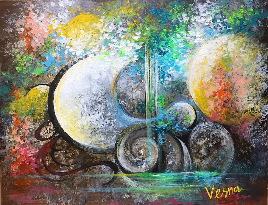 900x690 Aquarius Painting By Vesna Delevska - Aquarius Painting