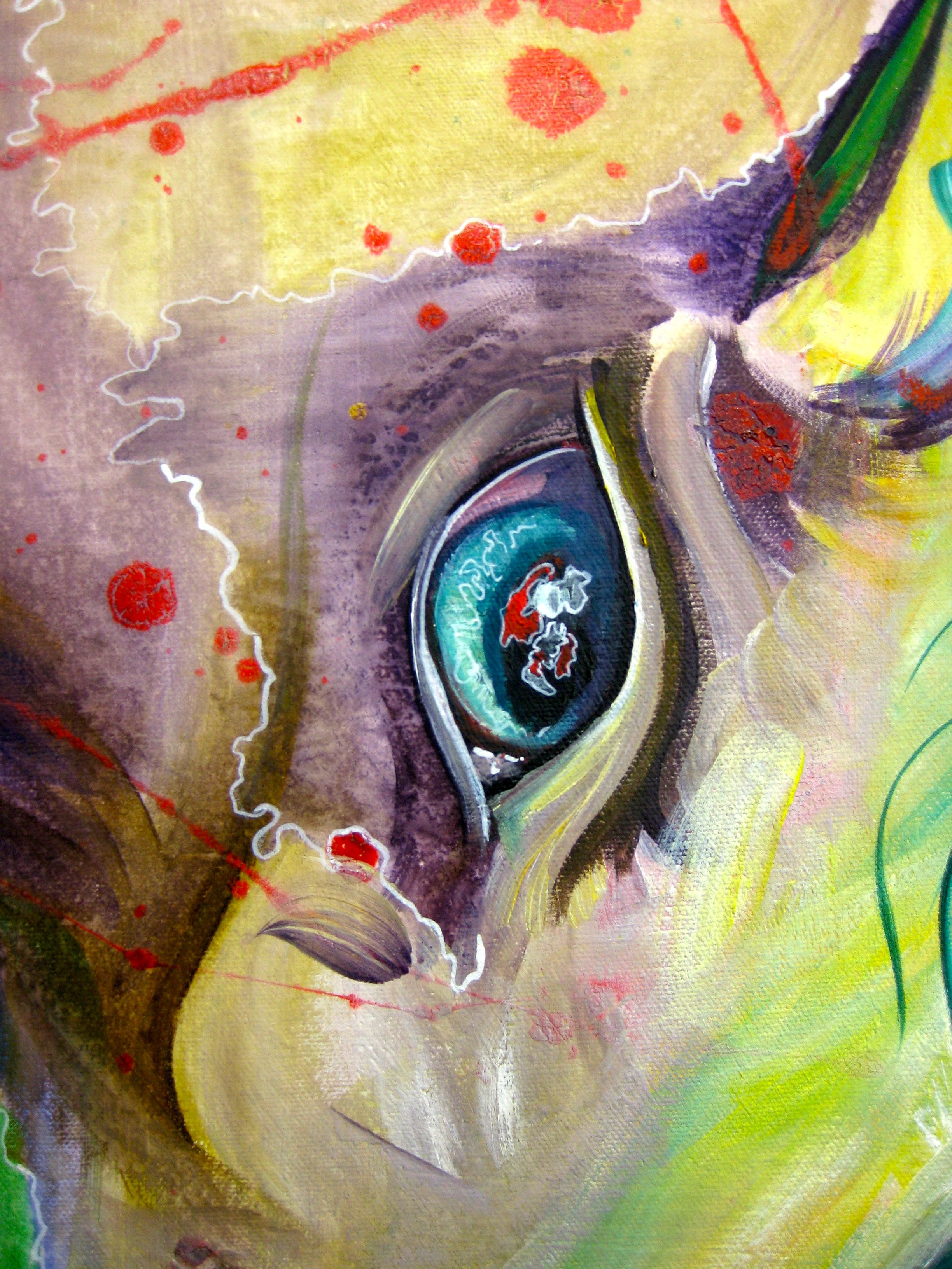 2448x3264 Horses Eye Art Equus Aquatic Paintings Eye Art - Aquatic Painting
