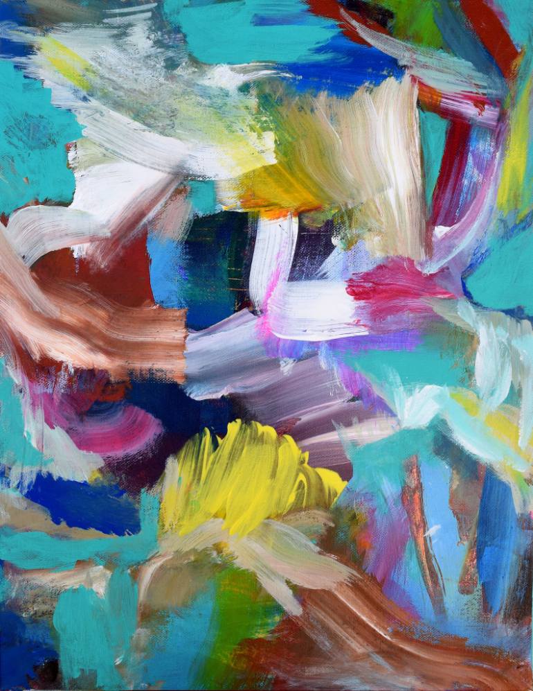 770x997 Saatchi Art Aquatic Dance Painting By Gary Matthews - Aquatic Painting