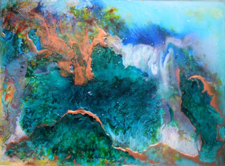 770x570 Saatchi Art Aquatic Painting By Anna Sidi Yacoub - Aquatic Painting