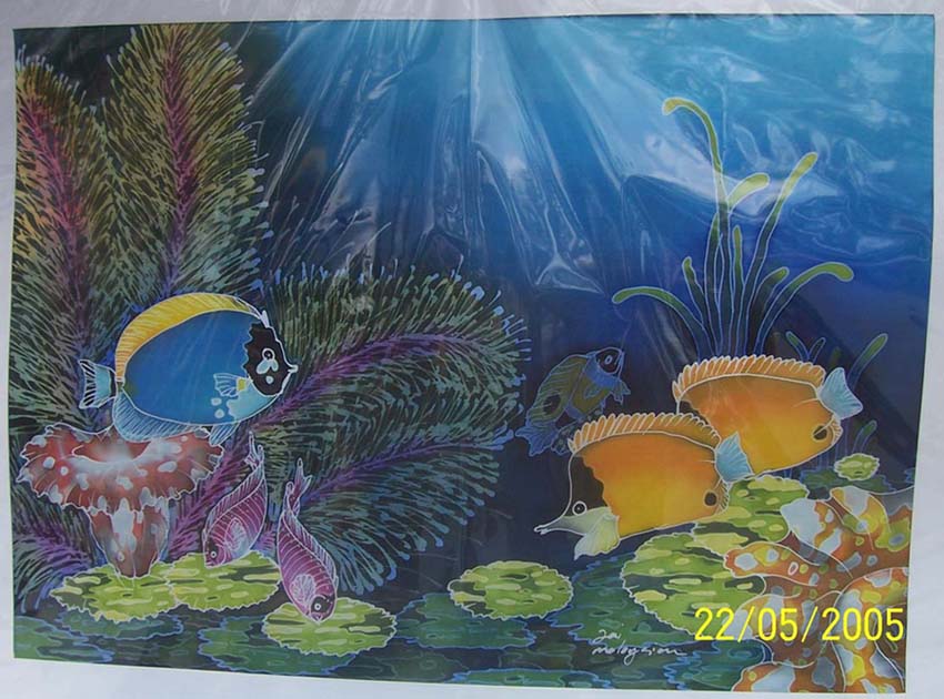 850x630 Silk Aquatic Painting - Aquatic Painting
