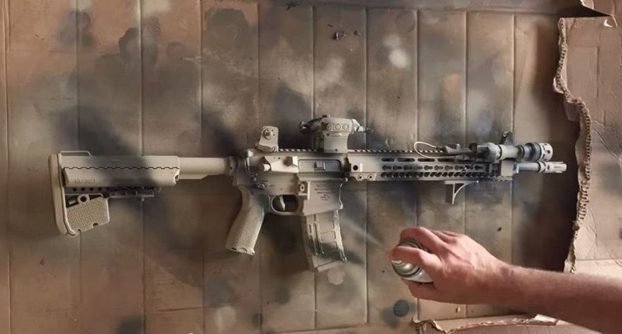 900x484 Time Lapse Footage Shows Ar 15 Paint Job Video - Ar Painting.