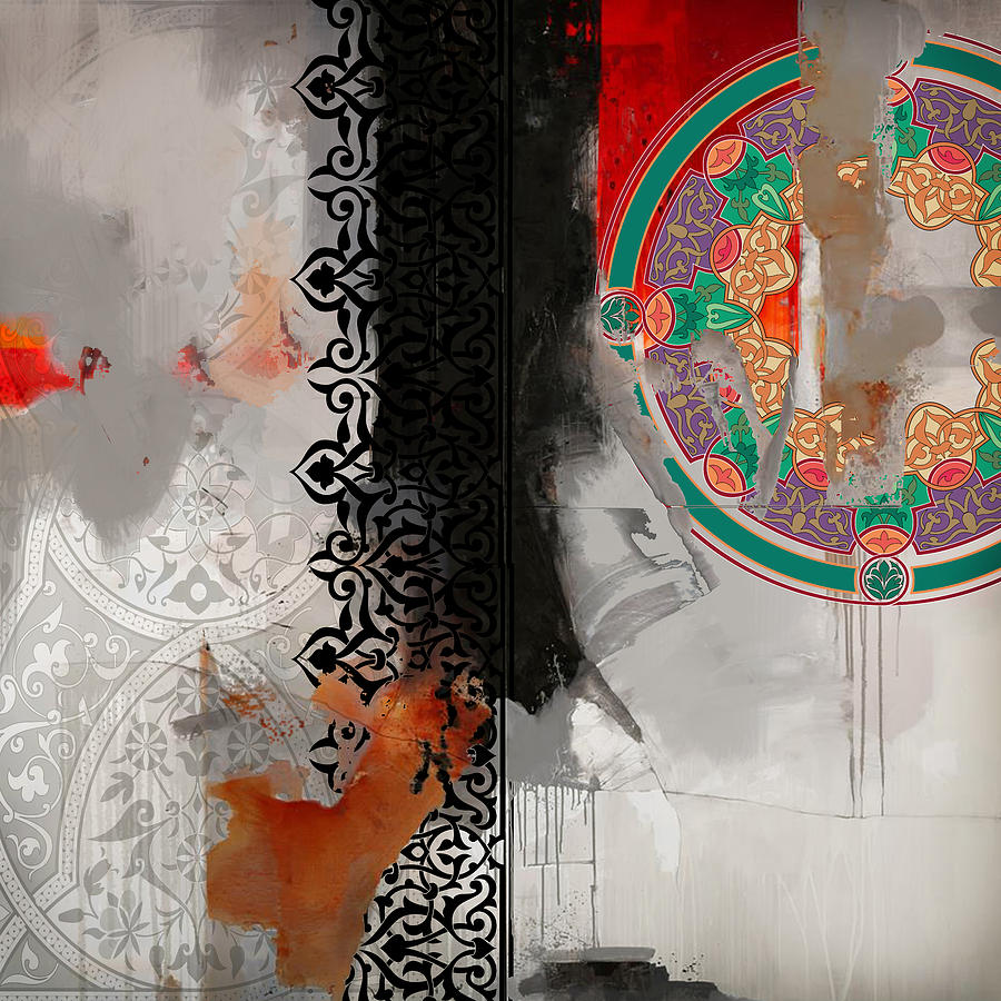 900x900 Arabesque 3e Painting By Shah Nawaz - Arabesque Painting